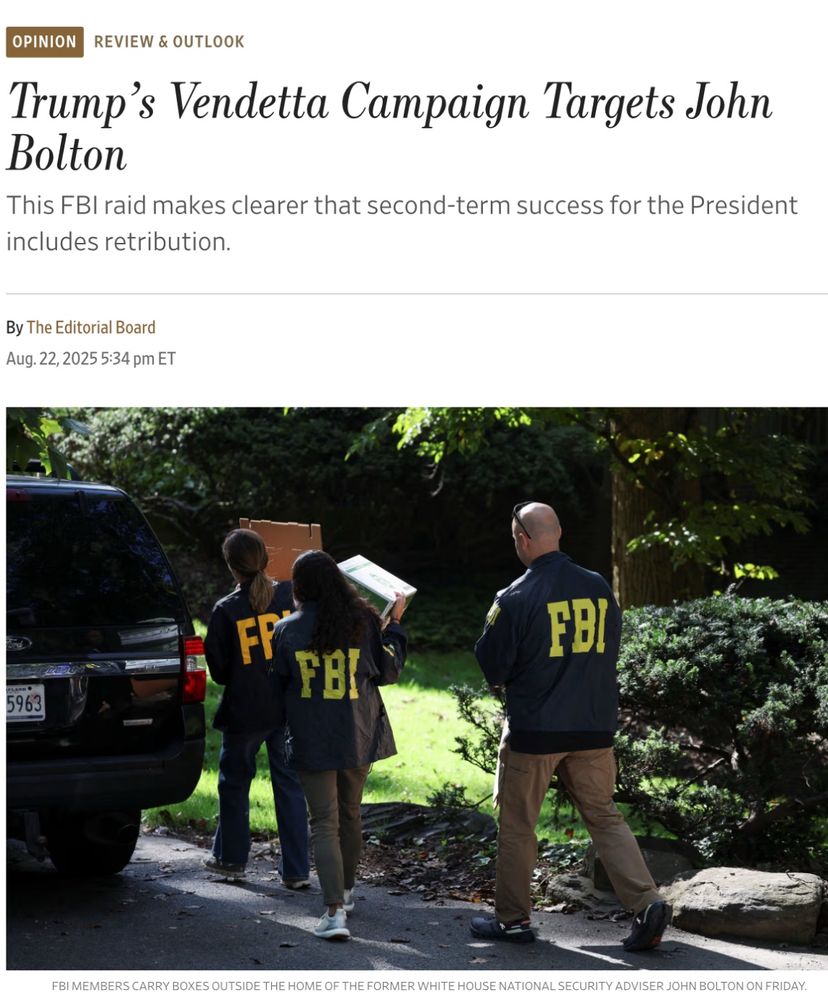 Opinion: Trump raids Boltin’s home.