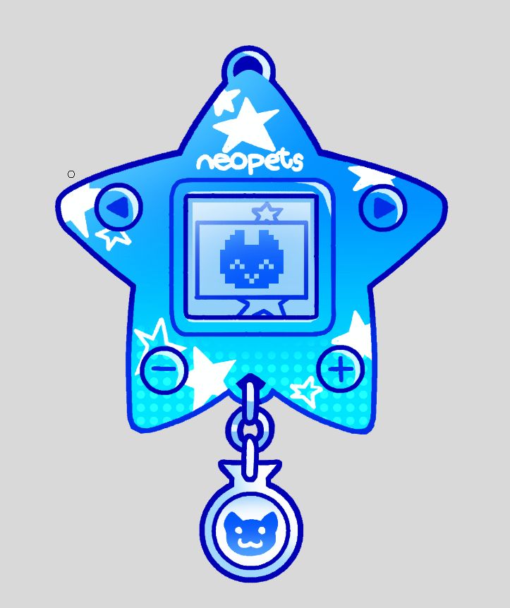 a drawing of a neopets mini pal toy