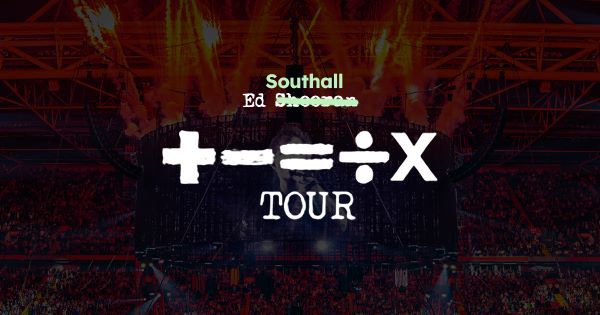 An altered Ed Sheeran tour poster with the surname replaced with Southall