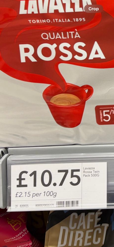 A twin pack of coffee priced at £10.75