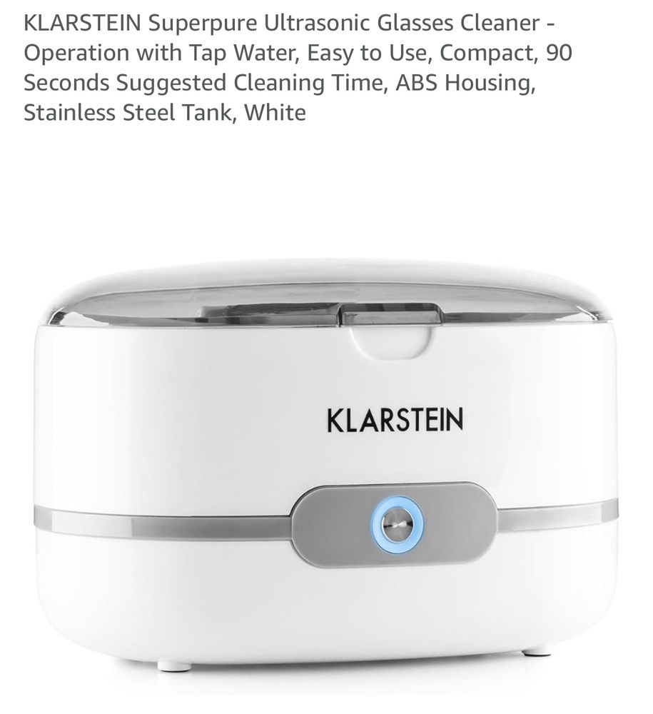 An ultrasonic glasses cleaner