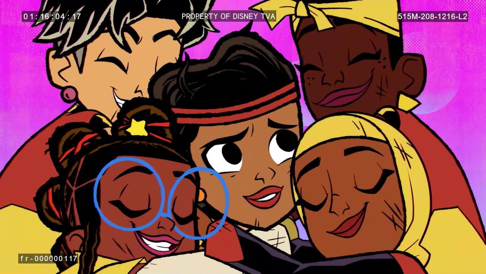 Screenshot of unreleased episode of MOON GIRL AND DEVIL DINOSAUR, "The Gatekeeper."