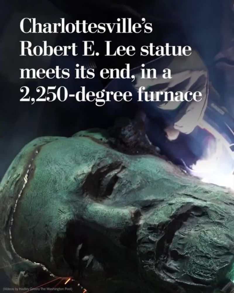 The Washington Post on Instagram: "It was a choice to melt down Robert E. Lee. But it would have bee...