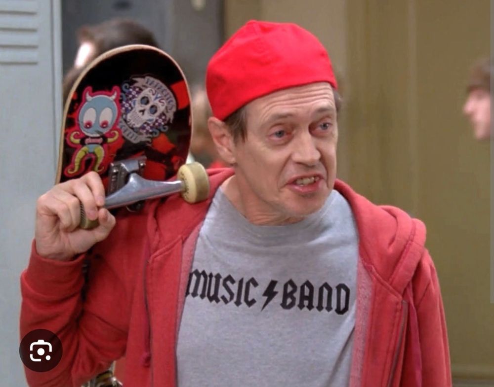 Steve Buscemi in 30 Rock saying "How do you do, fellow kids."