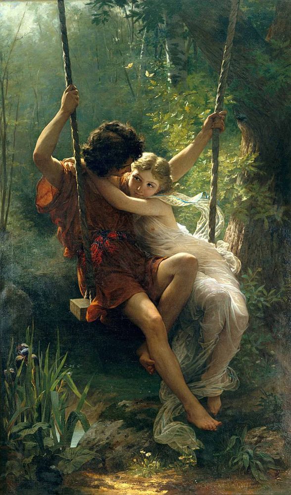 Springtime by Pierre Auguste Cot 