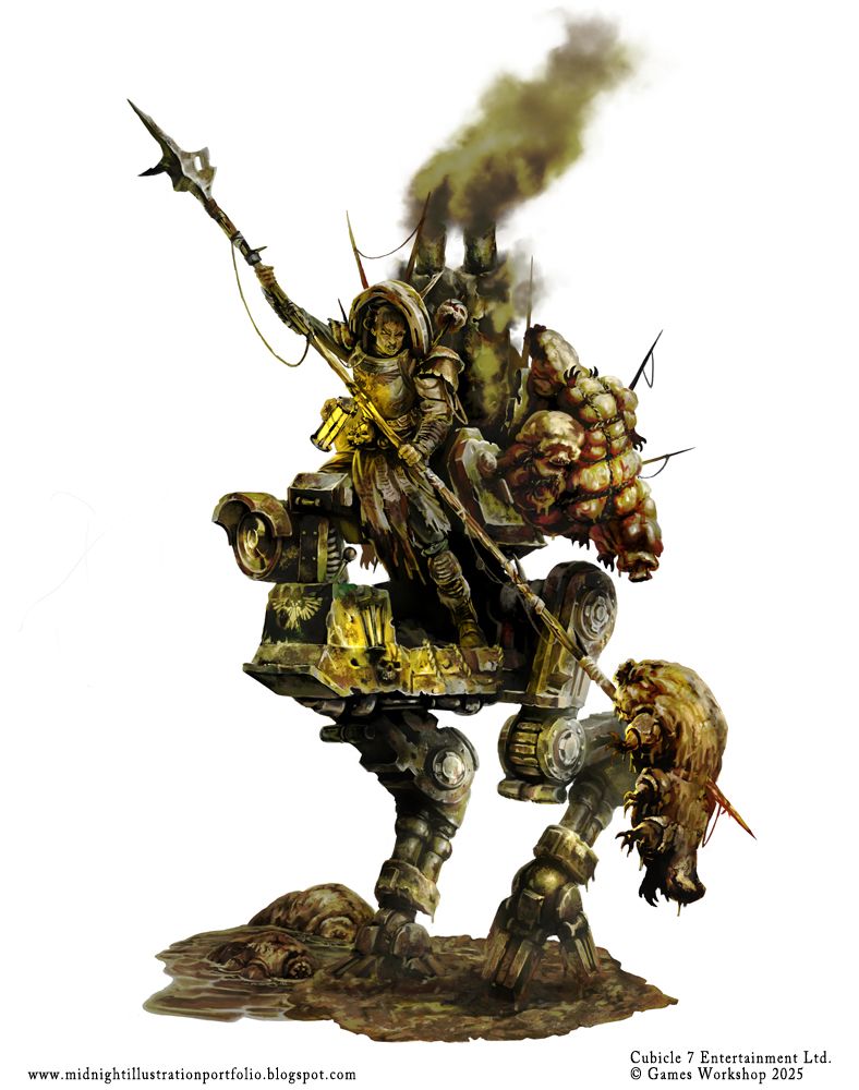 Catch of the day! A hive dweller takes his Marshstrider walker out to see what he can bring back.