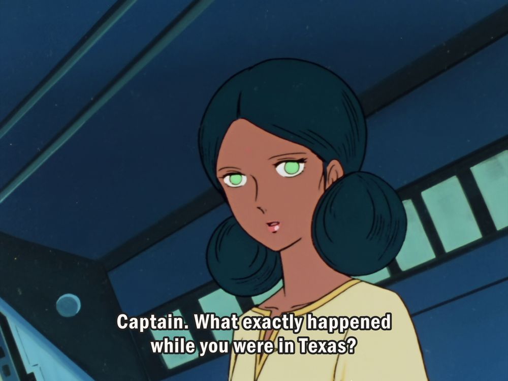 Lalah: "Captain. What exactly happened while you were in Texas?"