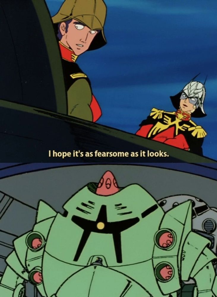 Char: "I hope it's as fearsome as it looks."

Zock: