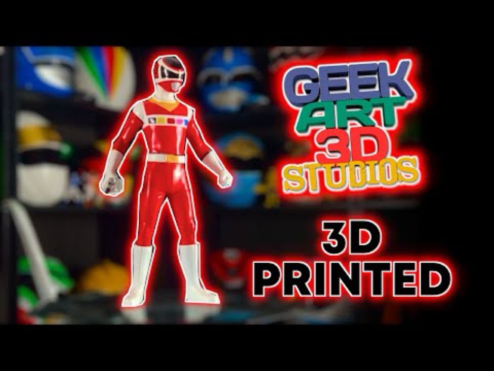 Geek Art 3D Studios Power Rangers In Space Red Ranger Statue