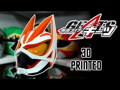 Amazing 3D Printed Kamen Rider Geats Helmet