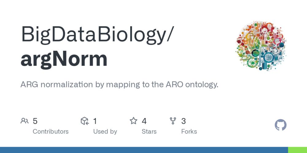 GitHub - BigDataBiology/argNorm: ARG normalization by mapping to the ARO ontology.