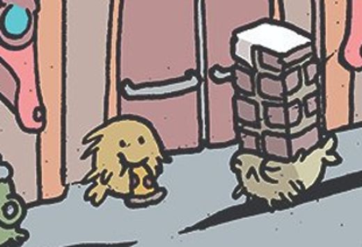 From the OpenBSD 6.7 release artwork by Jonni Phillips, puffy with a slice of pizza hanging out of its mouth.