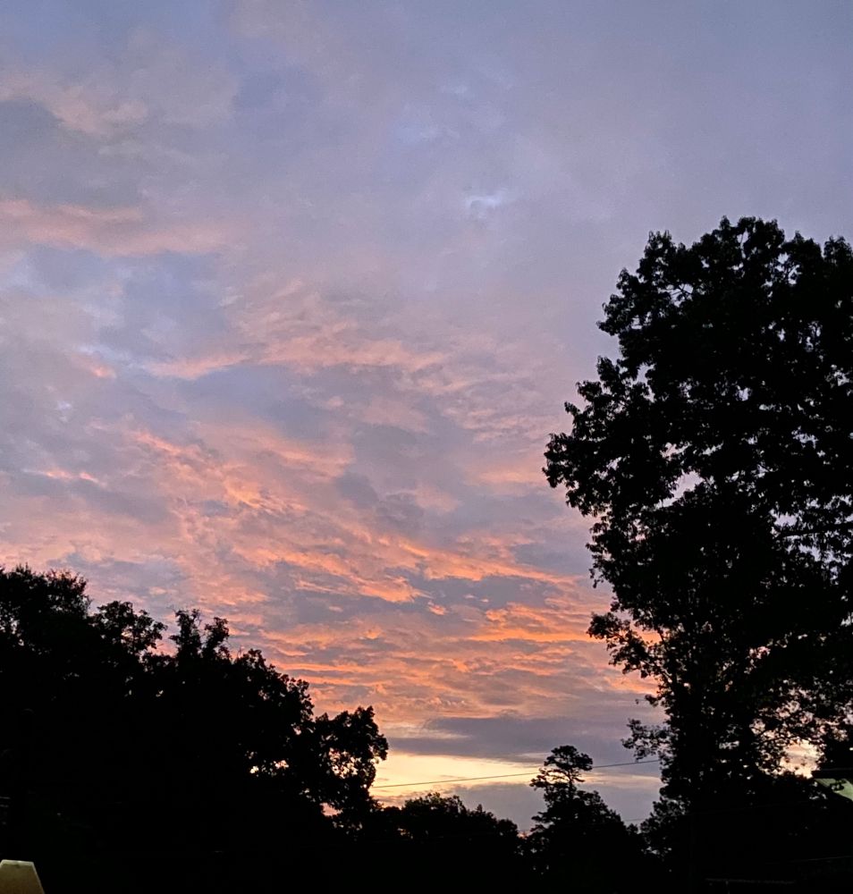 Sunrise in Hoover, Alabama.