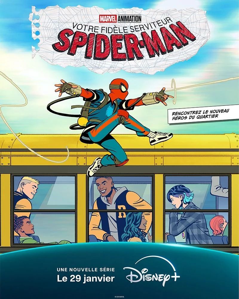 Affiche de la série Votre fidèle serviteur Spider-Man sur Disney+