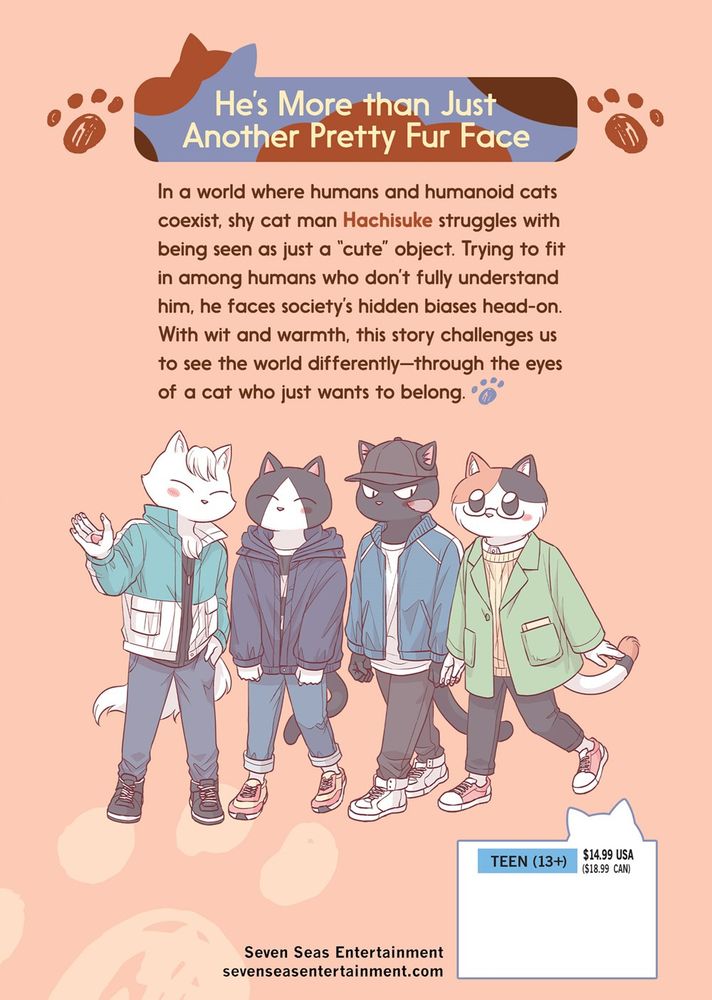 Back cover for the manga Catman by Parari