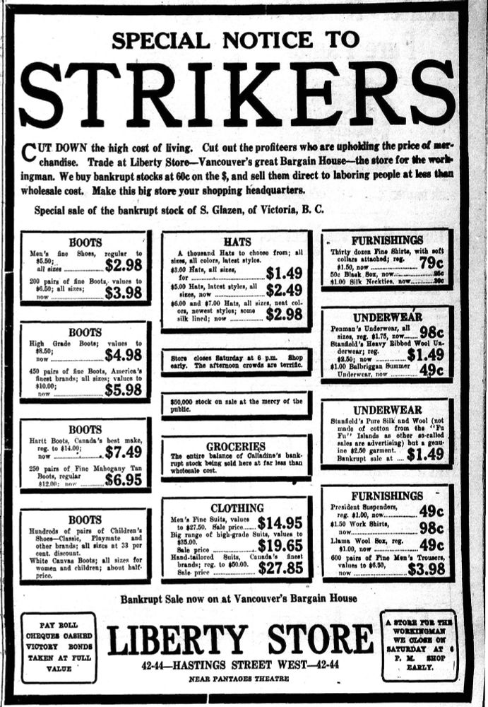 Special notice to strikers