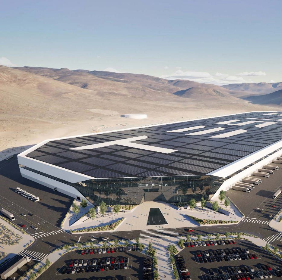 The Tesla Gigafactory in Nevada