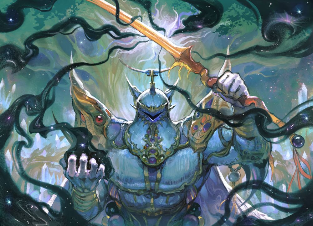 Card art of the character Exdeath for the Magic the Gathering and Final Fantasy collab.