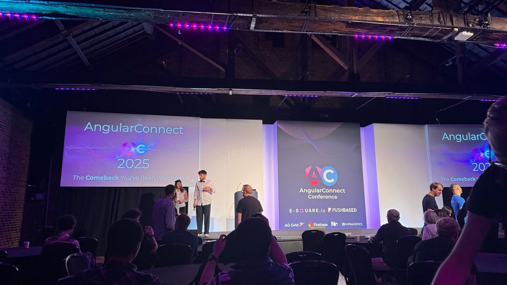 The main stage of AngularConnect 2025