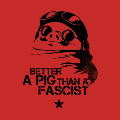 Imagen icónica de Porco Rosso de Miyazaki: Mejor cerdo que fascista.