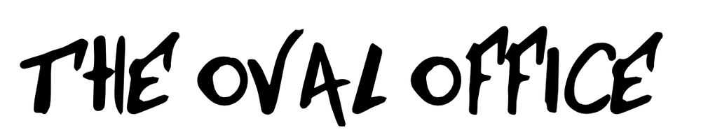 "The Oval Office" in jackfont, the scratchy cool marker graffiti font