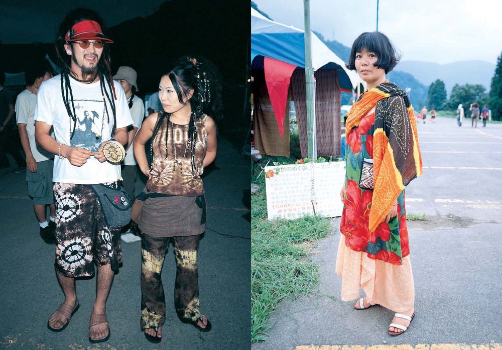 a scan from FRUiTS magazine, most likely images of fasionable people in Japan.
