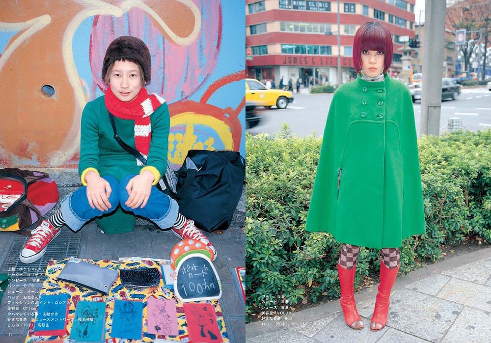 a scan from FRUiTS magazine, most likely images of fasionable people in Japan.
