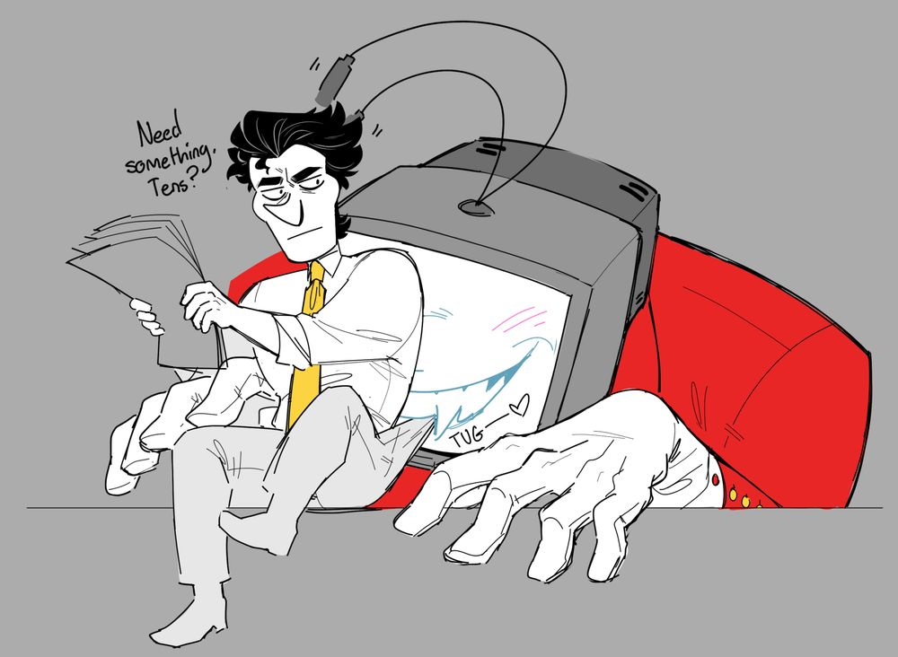 tenna biting spamton's pants