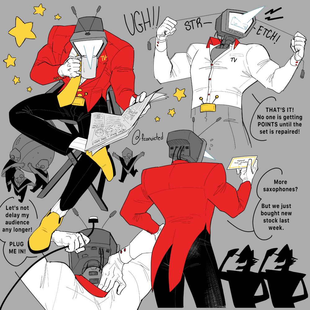 collection of doodles with tenna