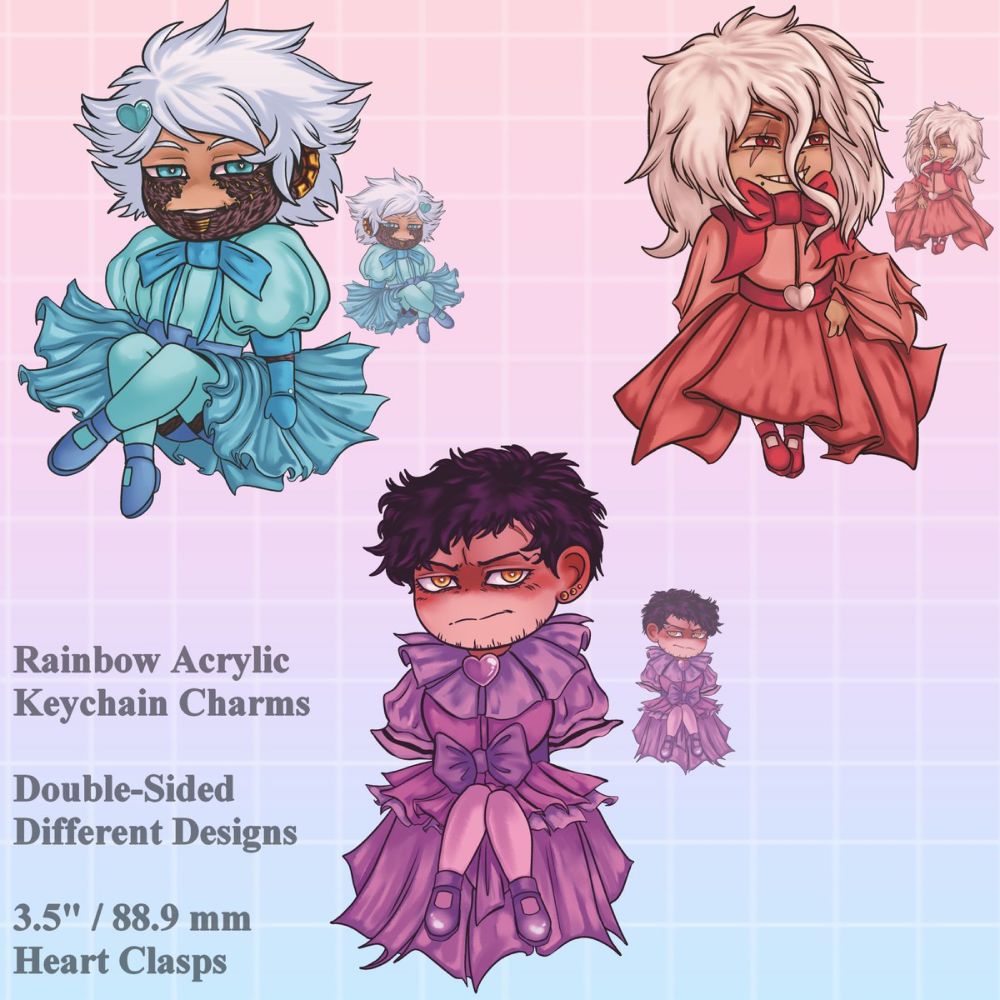 Candy Villains Rainbow Acrylic Charms [PRE-ORDERS OPEN UNTIL SEPTEMBER 30TH]