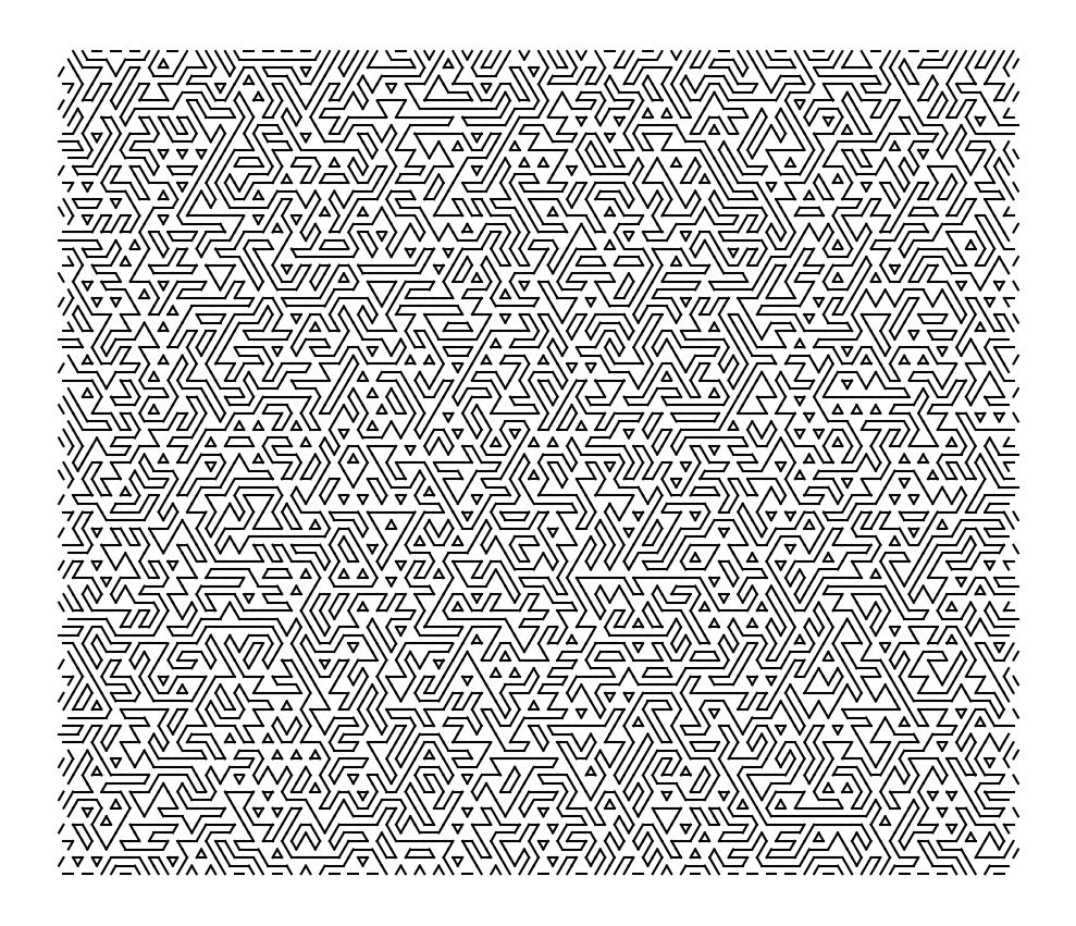 Hexagonal Truchet pattern 3