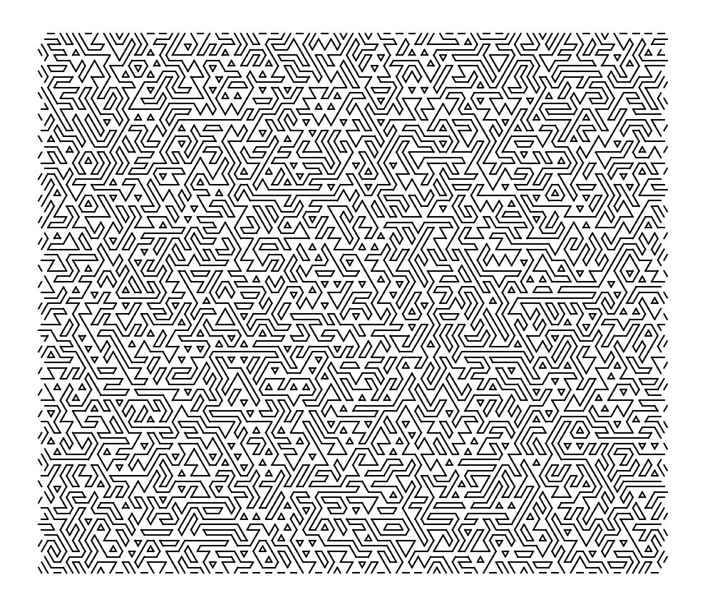 Hexagonal Truchet pattern 4