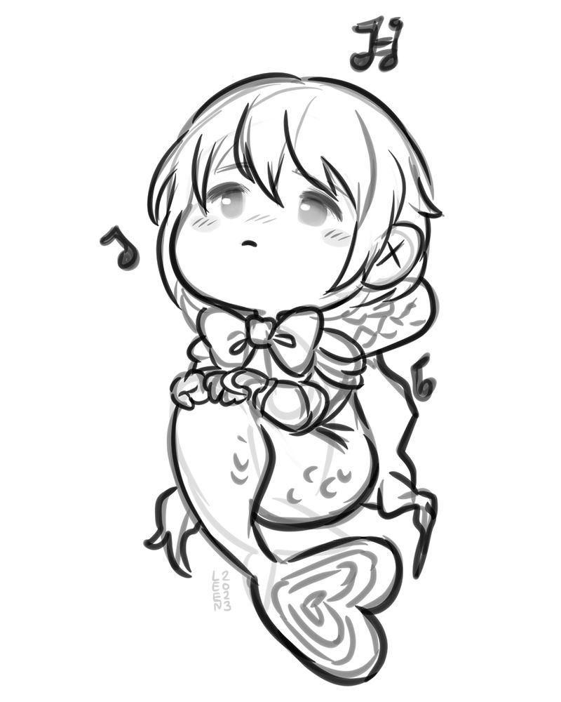 Madoka magica fan art. Chibi Sayaka looking into the void.