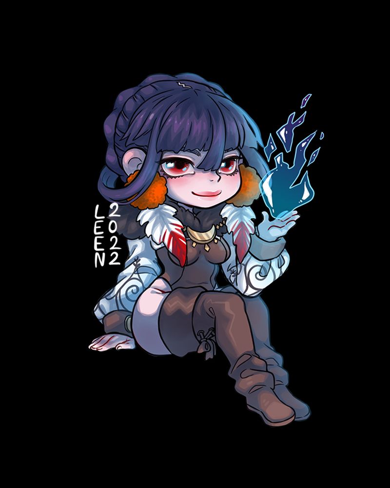 Original character drawn in chibi style