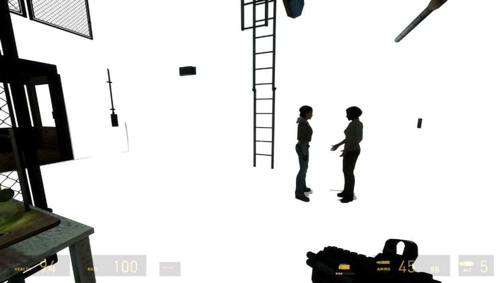 more screenshots with only silhouettes.