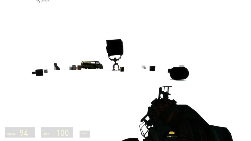 more screenshots with only silhouettes.