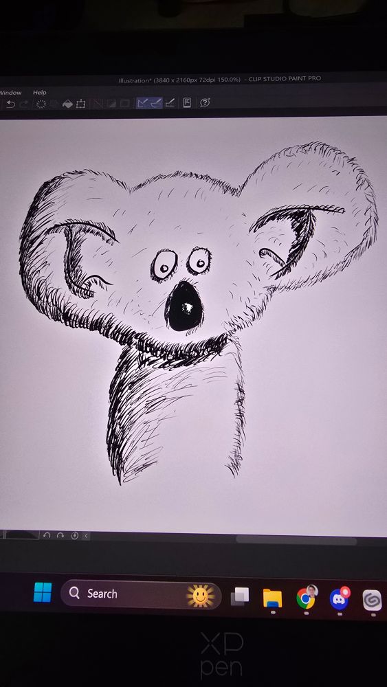 A Koala courtesy of Mark Kistlers "Learn To Draw In 30 Days book done in October 2025
