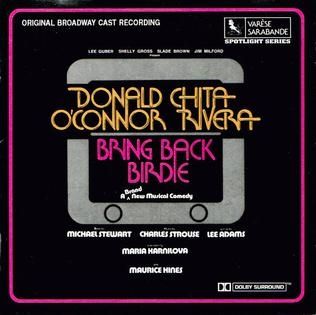 Poster for "Bring Back Birdie", 1981 sequel to Bye Bye Birdie.