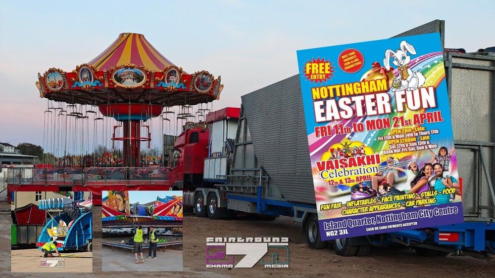 Nottingham Easter Fun at Island Quarter Build up.