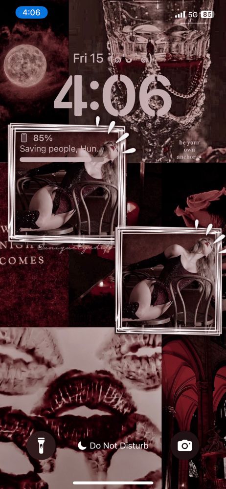 Screenshot of lockscreen