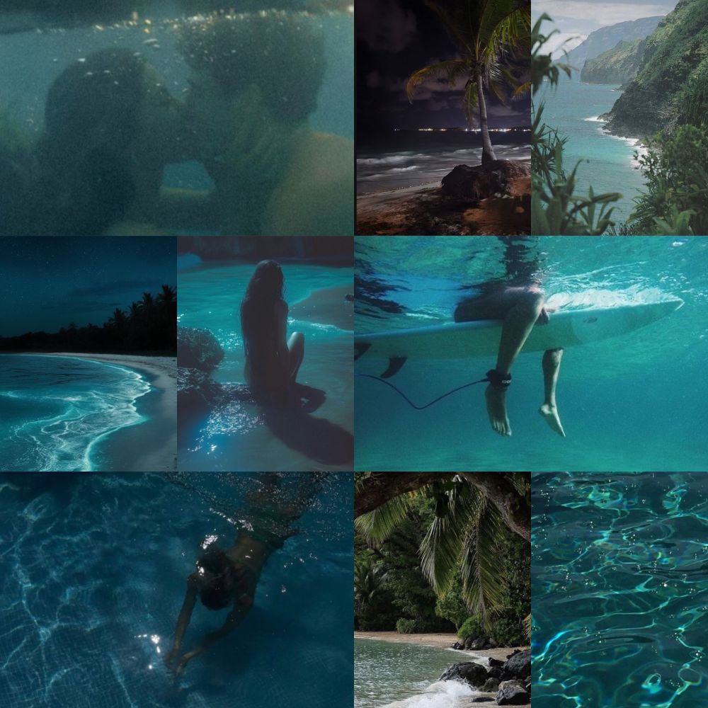 Ocean moodboard 