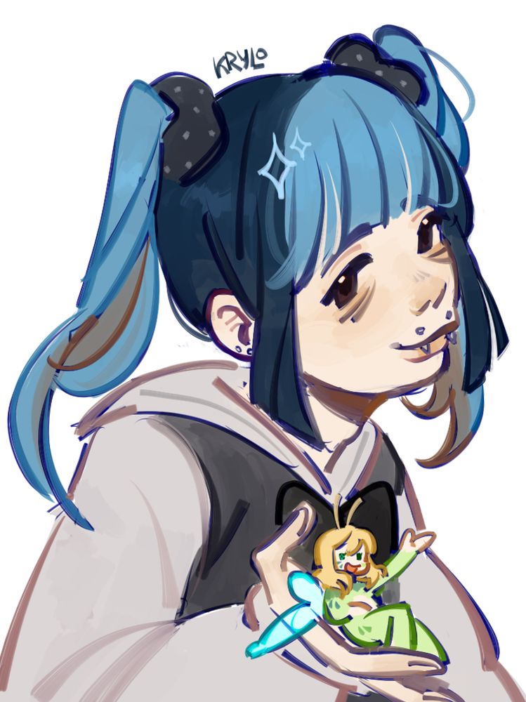 my friends oc eike and my pngtuber sona pixie :3