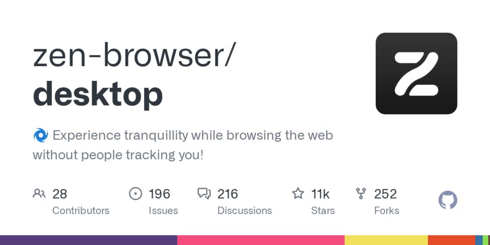 GitHub - zen-browser/desktop: 🌀 Experience tranquillity while browsing the web without people tracking you!