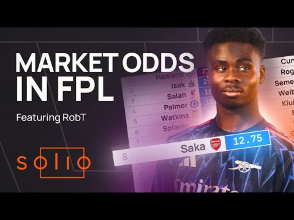 Market Odds in FPL featuring RobT