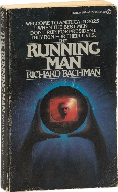 The cover of The Running Man novel