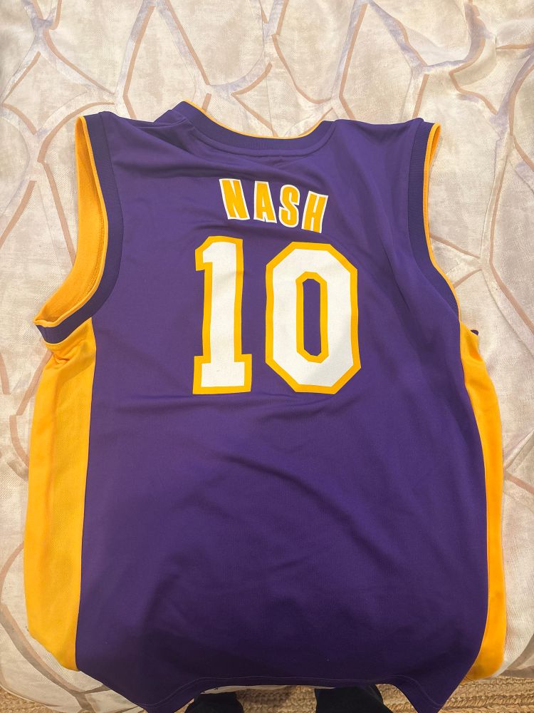 back of a silly Steve Nash Lakers jersey