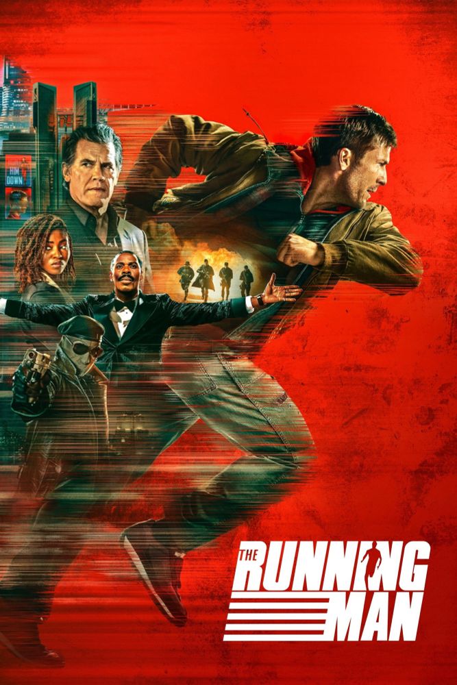 Affiche US alternative du film "The Running Man" de Edgar Wright