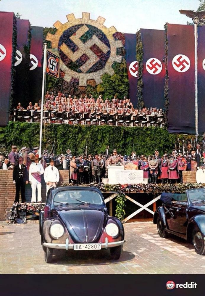 Photo 1 of Hitler and the voltswagen bug 