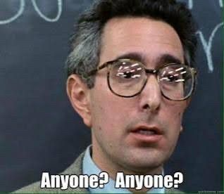 Win Ben Steins money😝
Seriously. Ben Stein in Farris Buellers day off (circa 1986)