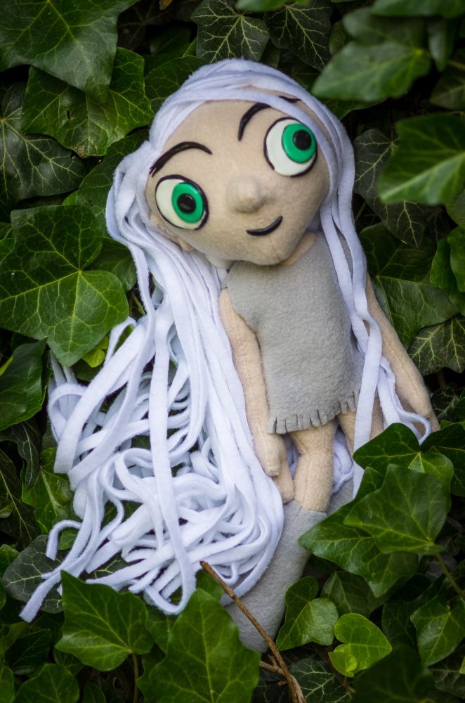 Handmade one-of-a-kind plush, inspired by Aisling from The Secret Of Kells